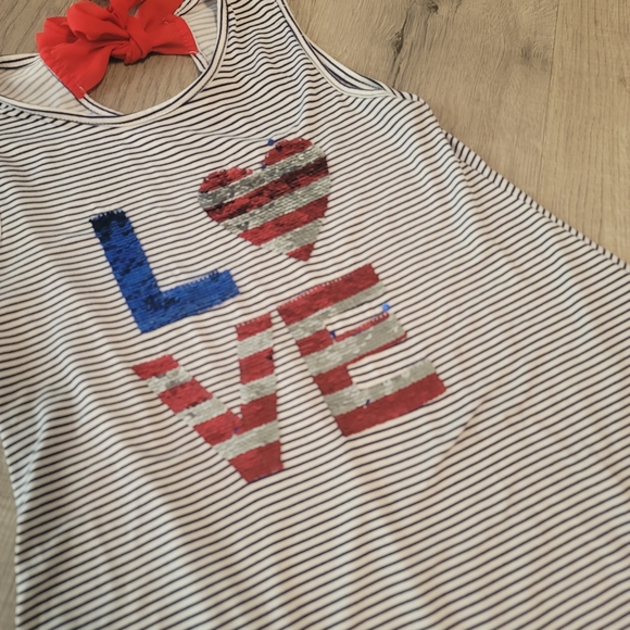 Btween 4th of July independence day July 4th tank top dress size 7. - Picture 5 of 6
